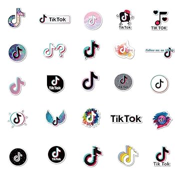 Amazon.co.jp: Tik Tok ステッカー 50枚セット : 文房具